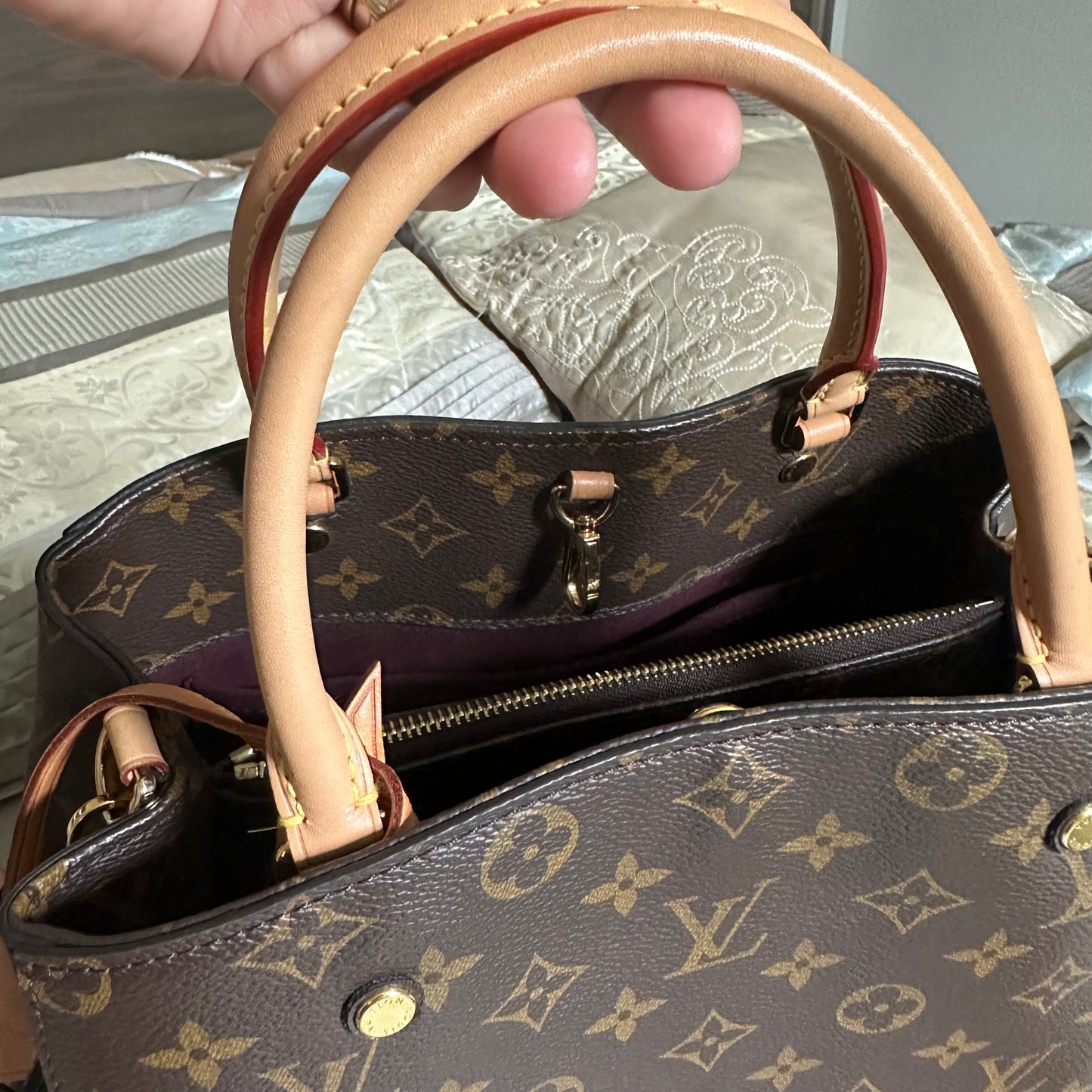 Louis Vuitton Montaigne MM with shoulder strap