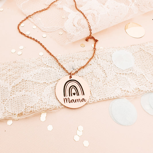 RAINBOW DISK NECKLACE