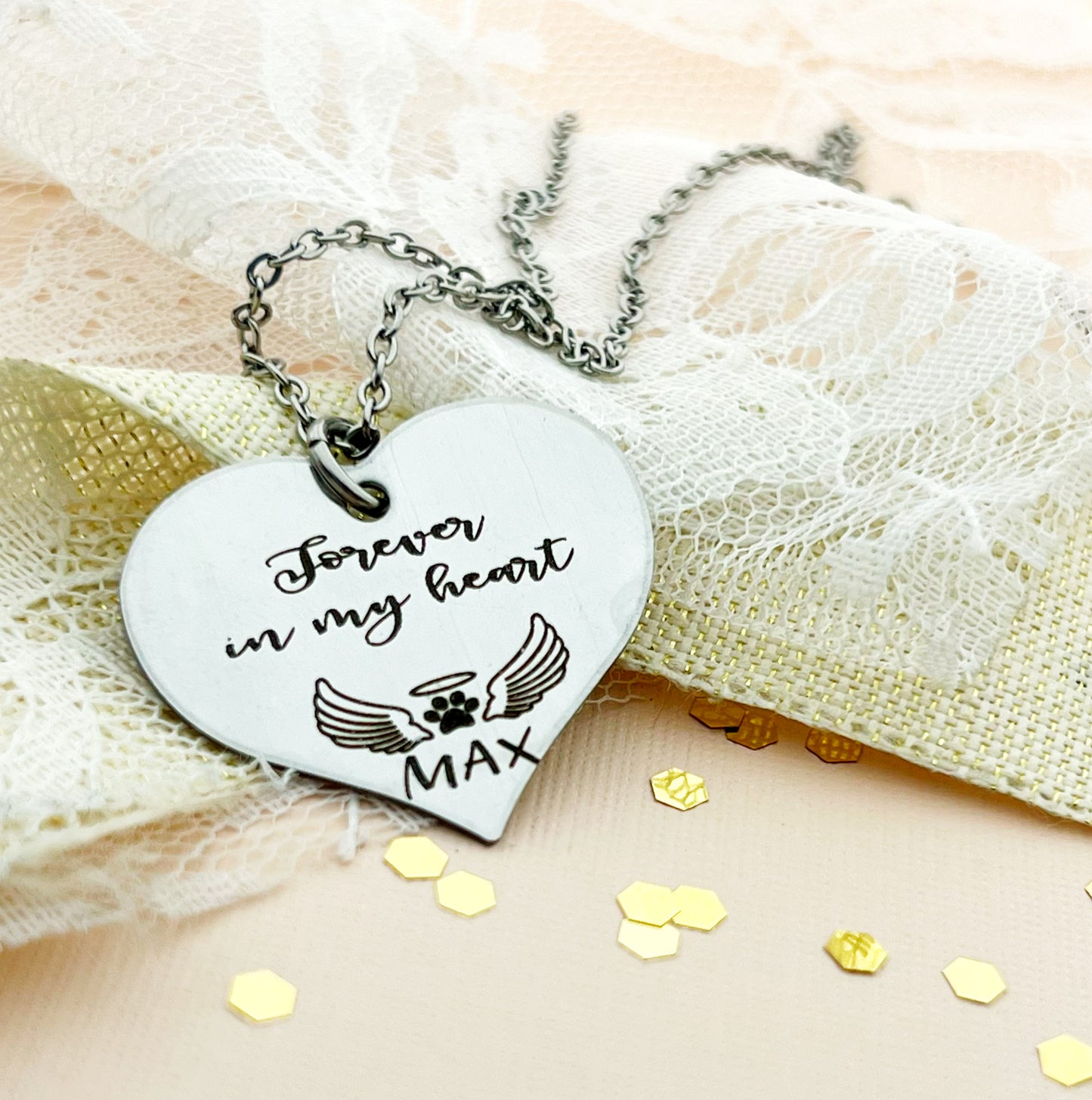 PET MEMORIAL HEART NECKLACE
