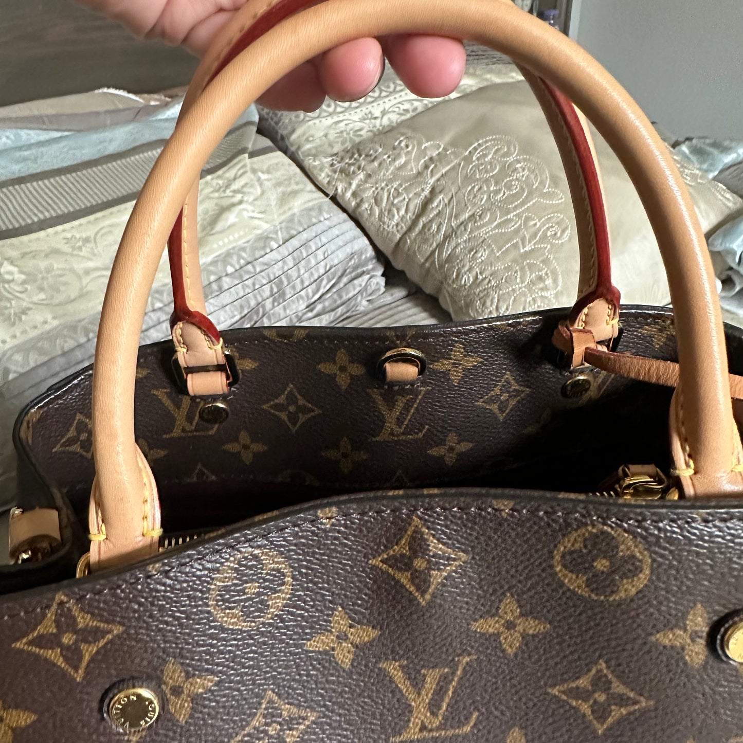 Louis Vuitton Montaigne MM with shoulder strap