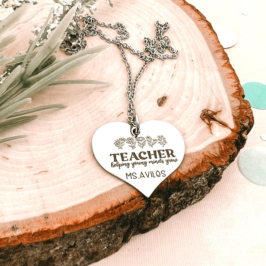 HELPING YOUNG MINDS GROW  NECKLACE