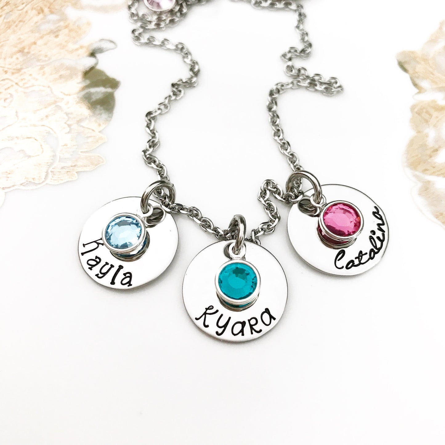 SIMPLE DISK or HEART*NECKLACE*BANGLE