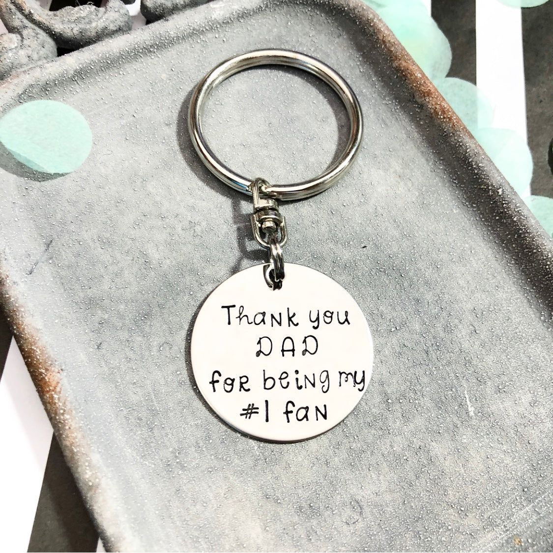 #1 FAN KEYCHAIN