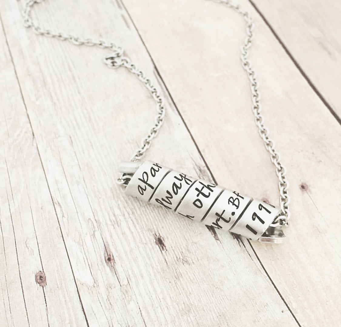 SPIRAL MESSAGE NECKLACE