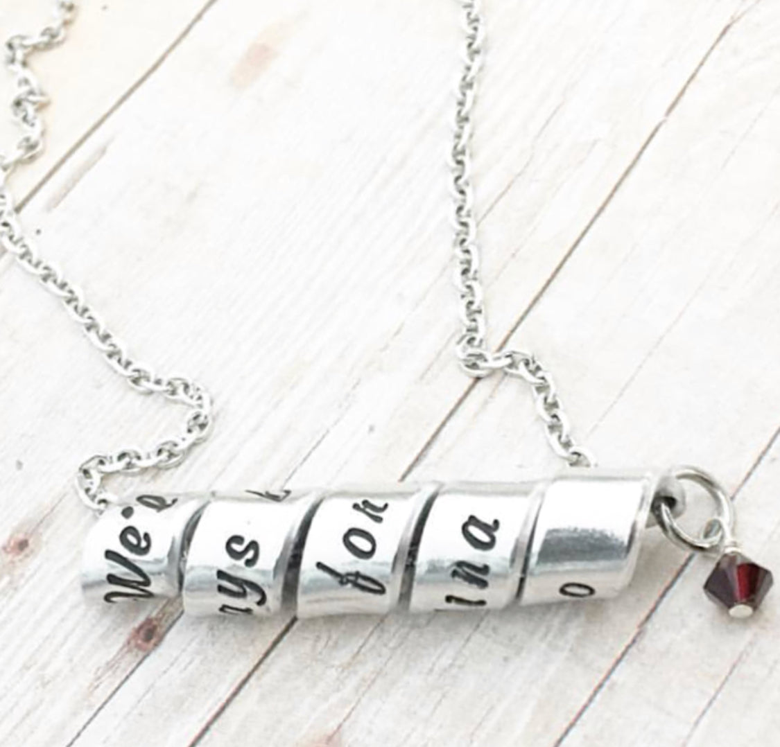 SPIRAL MESSAGE NECKLACE