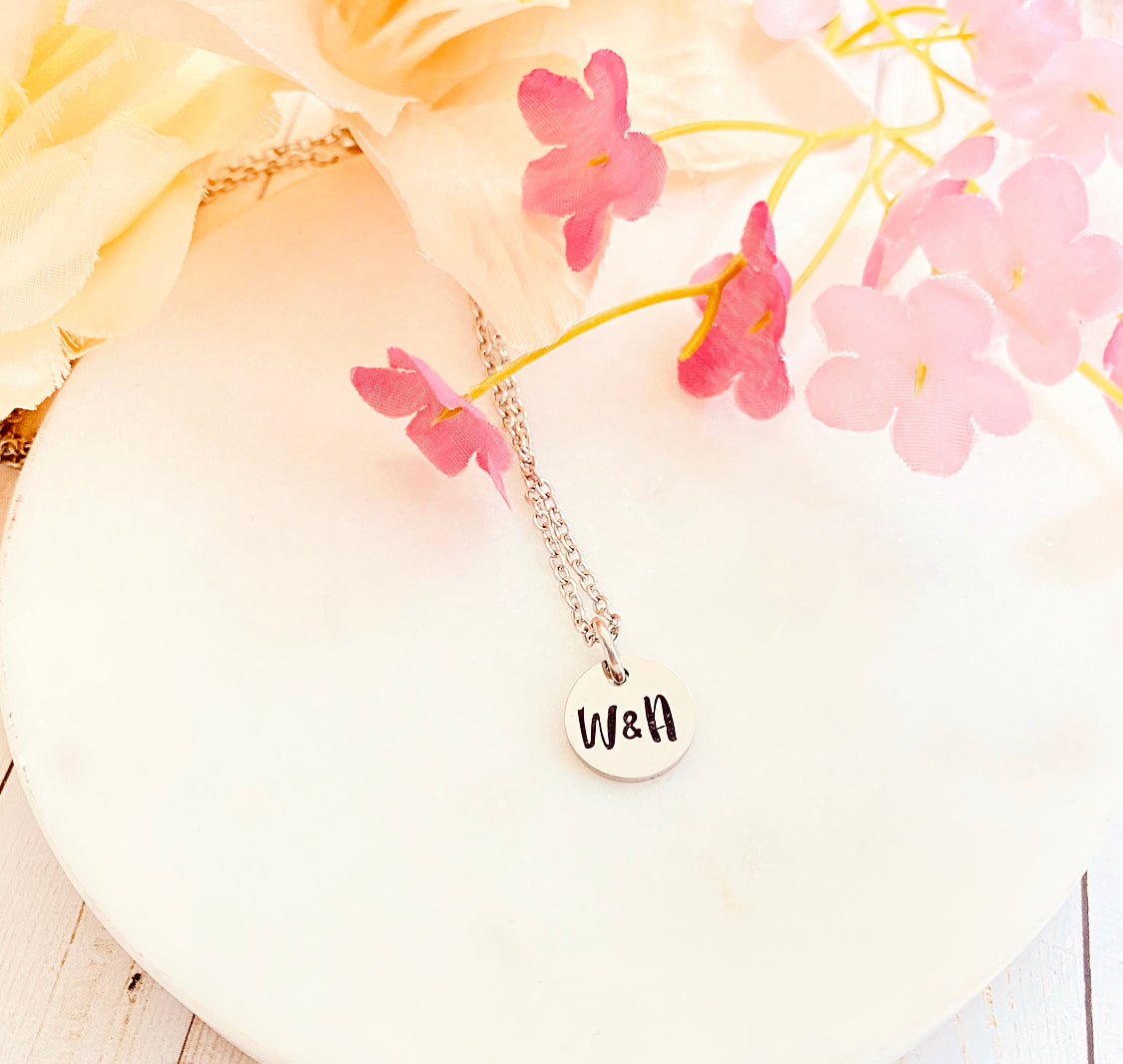 SMALL DAINTY DISK NECKLACE