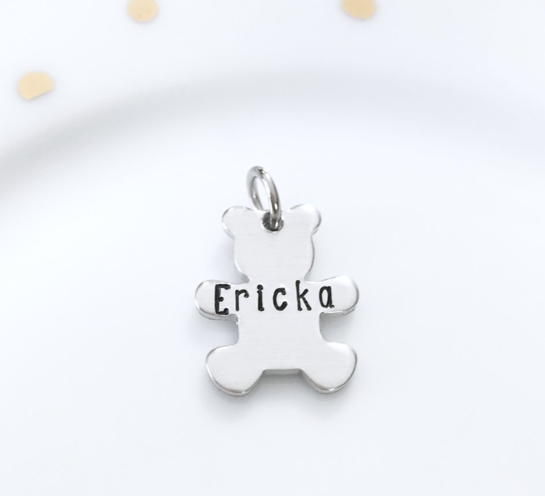 BEAR DOG TAG KEYCHAIN
