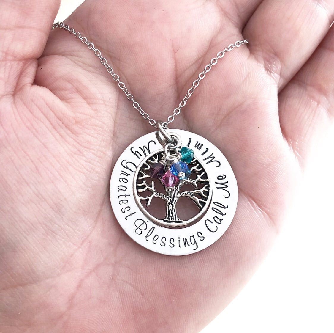 MY GREATEST BLESSINGS TREE NECKLACE