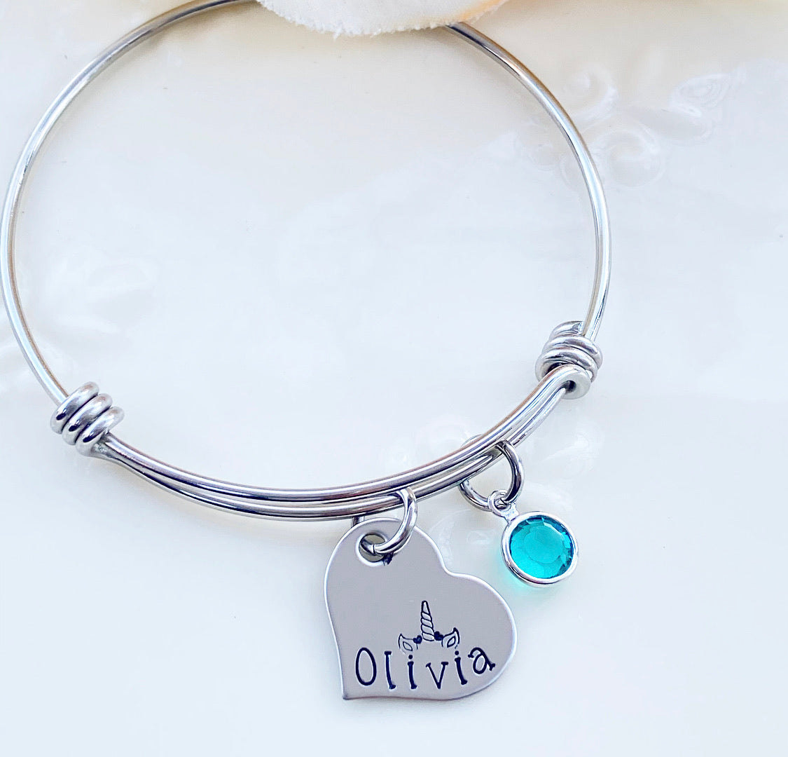 UNICORN LOVE BANGLE BRACELET