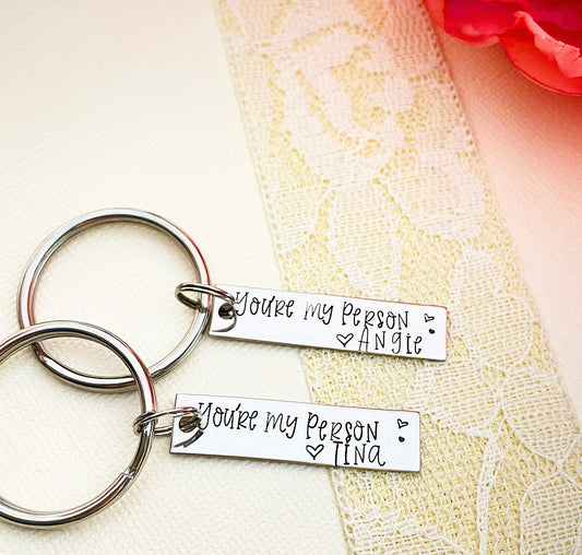 YOU ARE MY PERSON KEYCHAIN SET