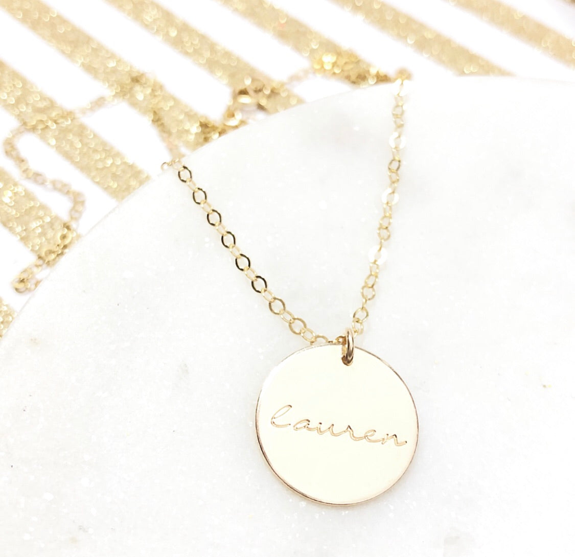 ALLURA DISK NECKLACE