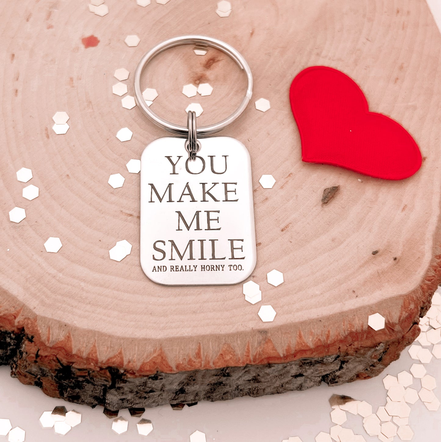 YOU MAKE ME SMILE KEYCHAIN