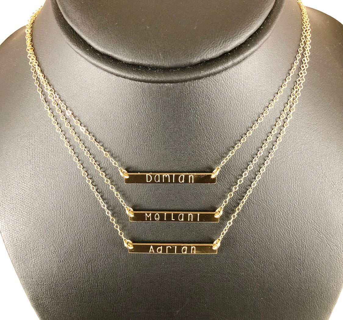 AVA STACKABLE BAR NECKLACE