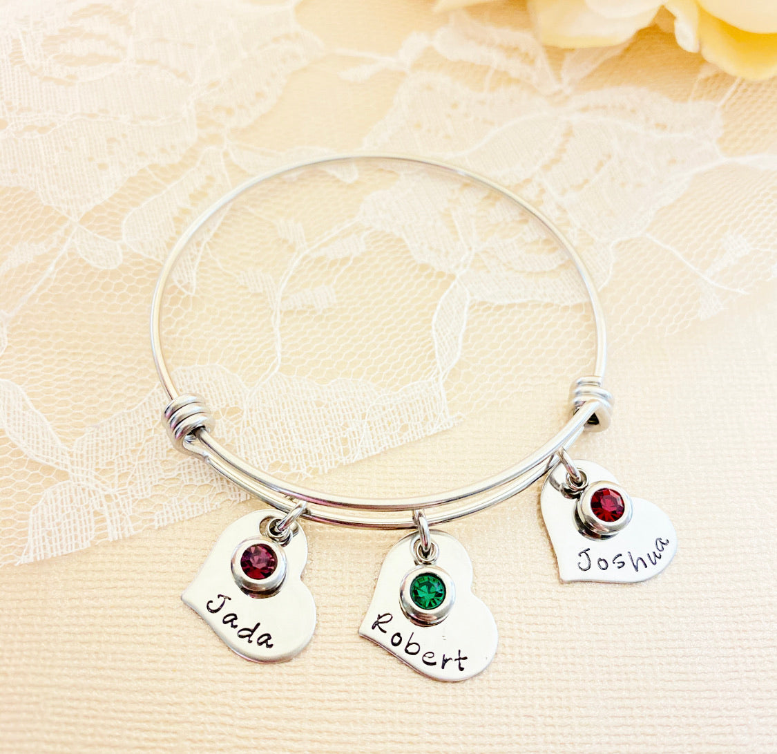 SIMPLE DISK or HEART*NECKLACE*BANGLE