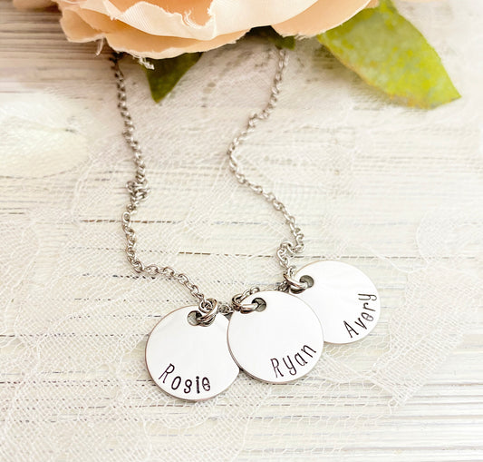 SIMPLE DISK or HEART*NECKLACE*BANGLE