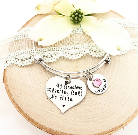 CUSTOMIZED HEART BANGLE
