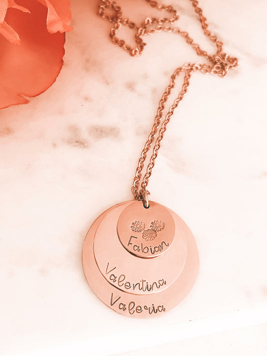 ROSE GOLD DISK STACKABLE