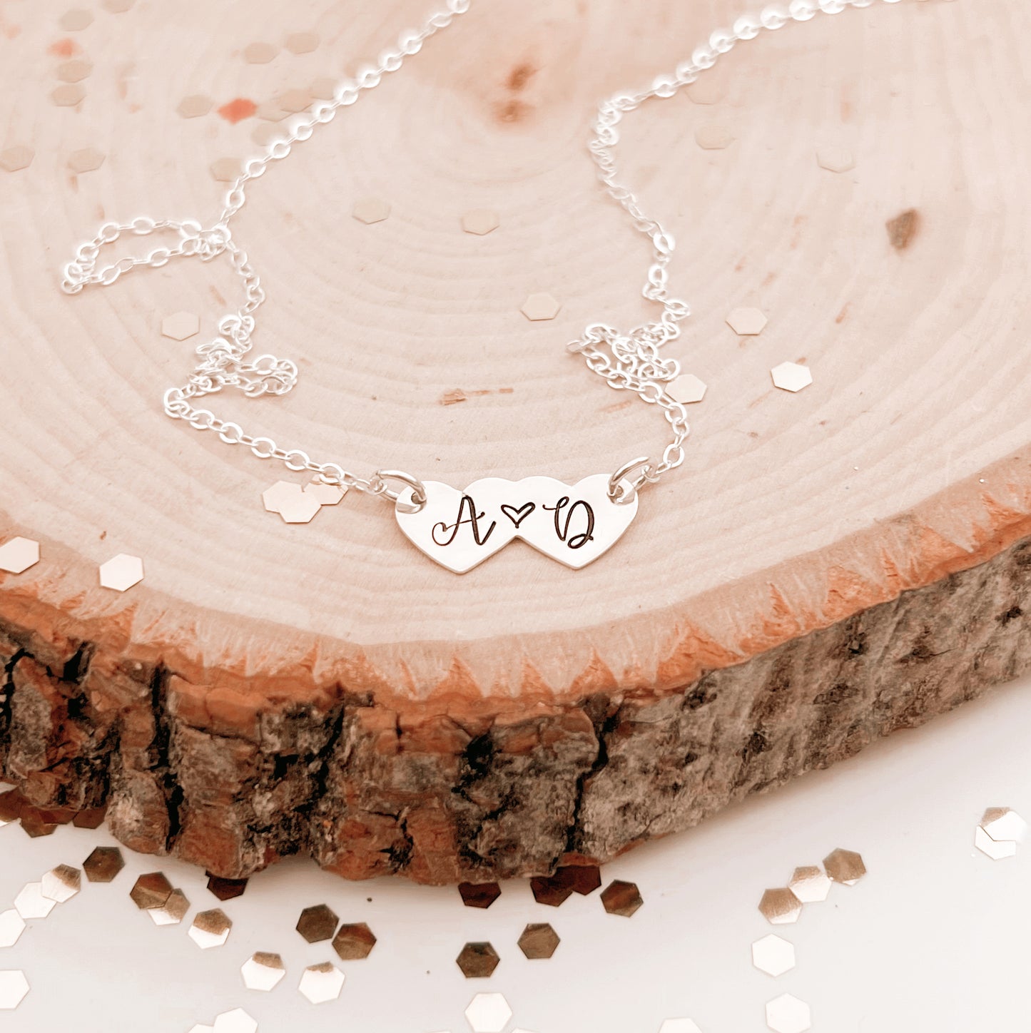 DOUBLE HEART NECKLACE