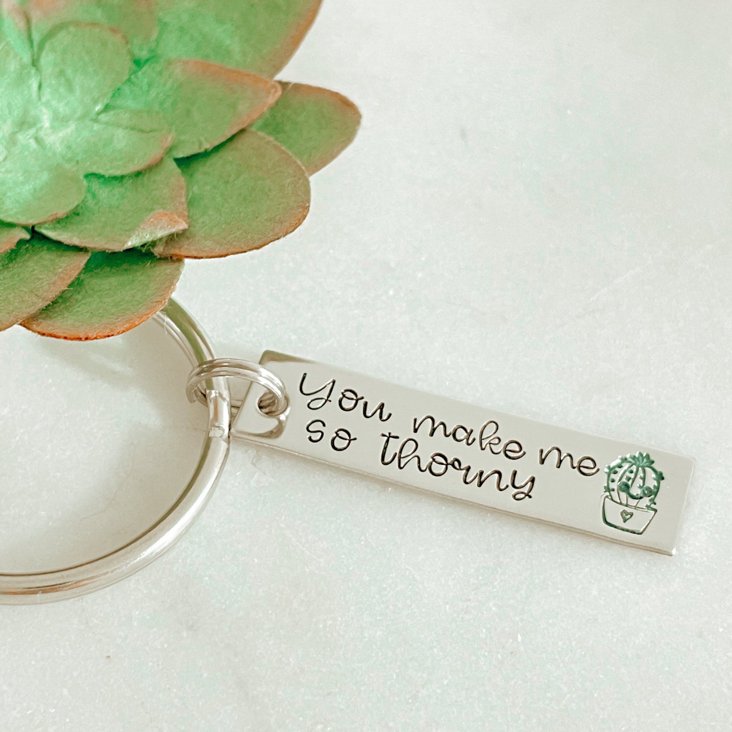 YOU MAKE ME THORNY-KEYCHAIN