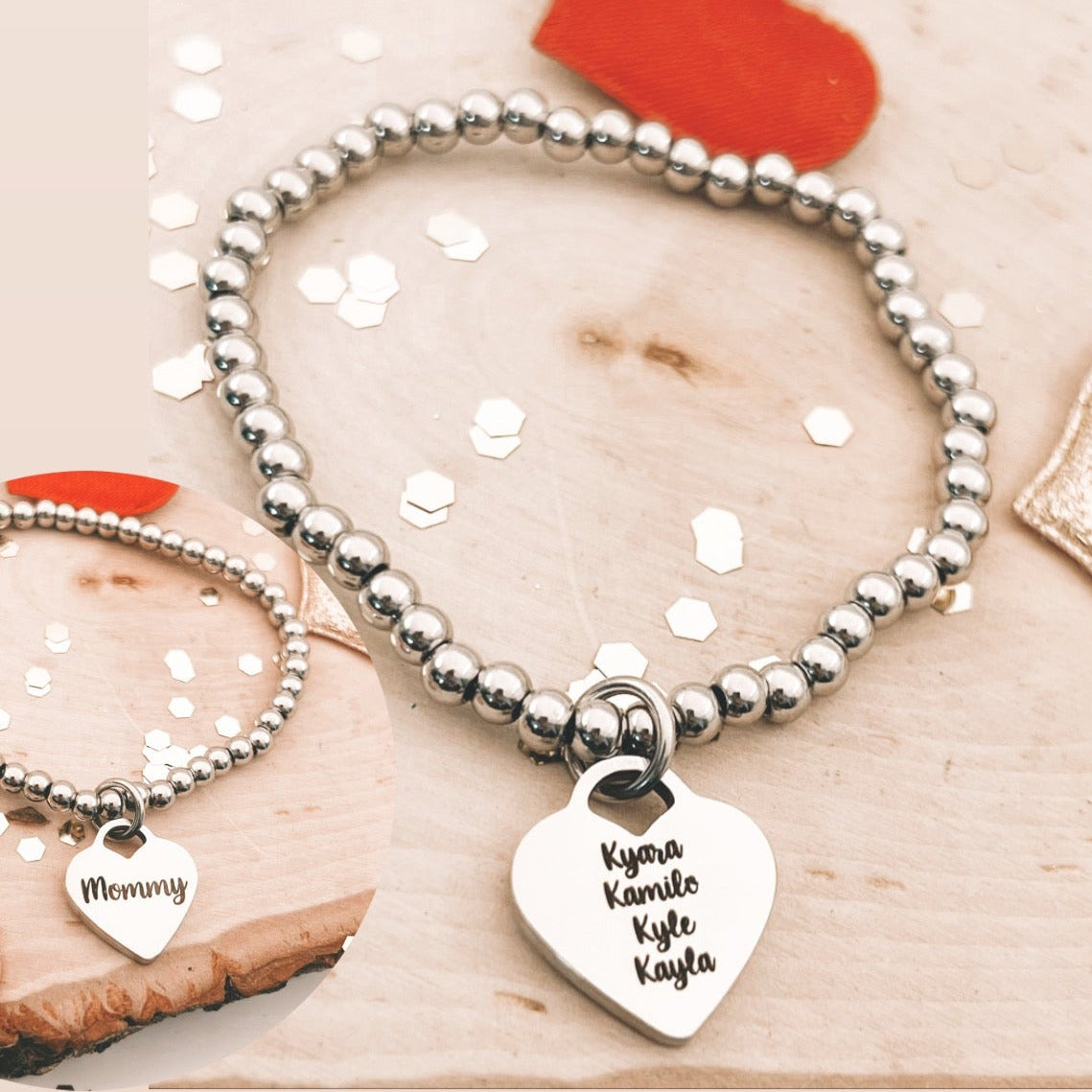 HEART BEAD BRACELET