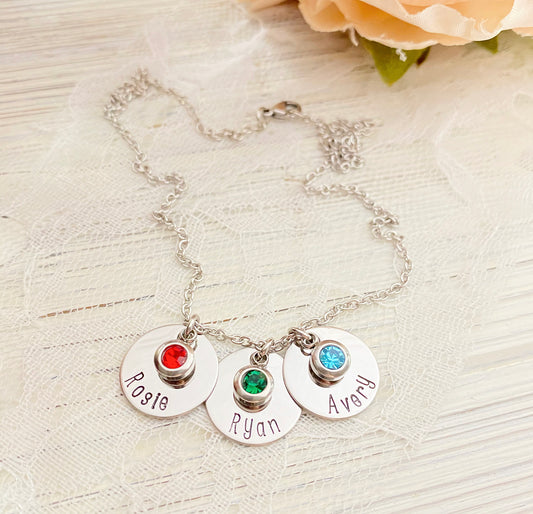 SIMPLE DISK or HEART*NECKLACE*BANGLE
