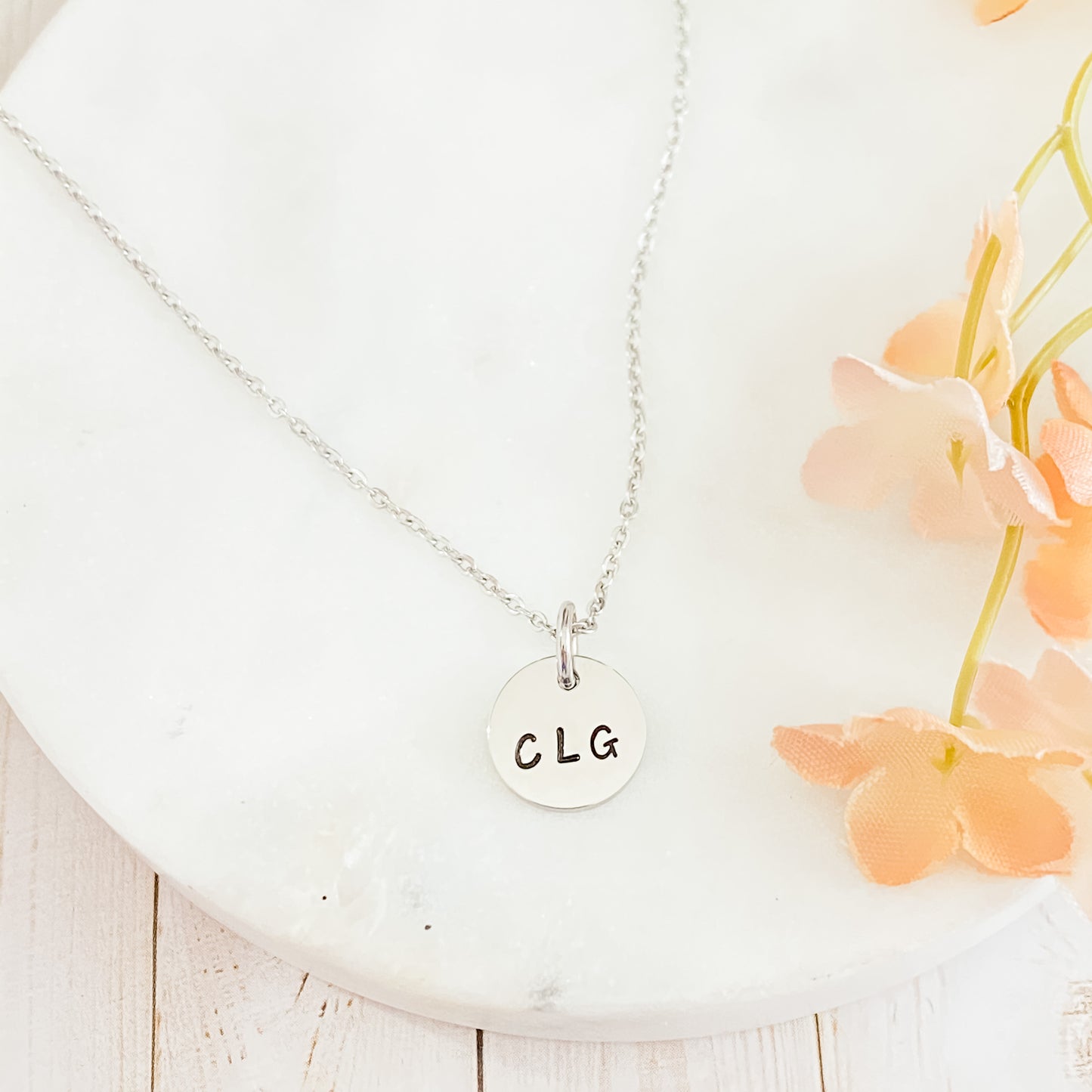 SMALL DAINTY DISK NECKLACE