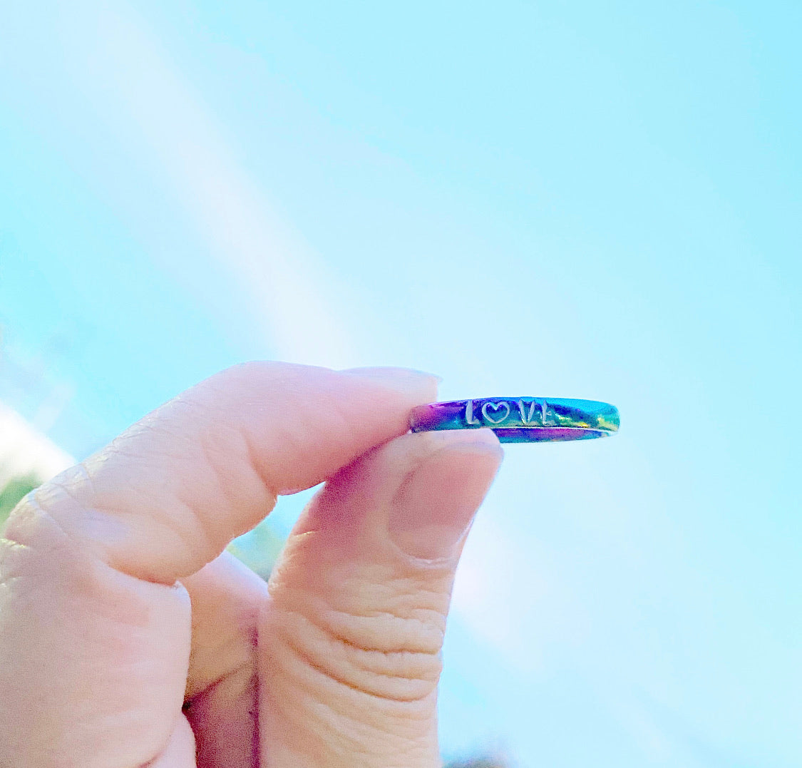 RAINBOW STACKABLE RING