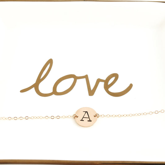 LUXURIOUS DAINTY INITIAL