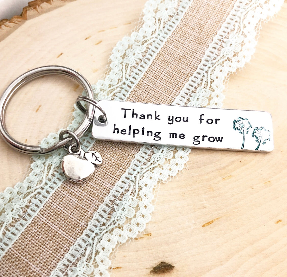 THANK YOU FOR HELPING ME GROW-KEYCHAIN