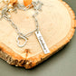 VERTICAL BAR WITH HEART NECKLACE