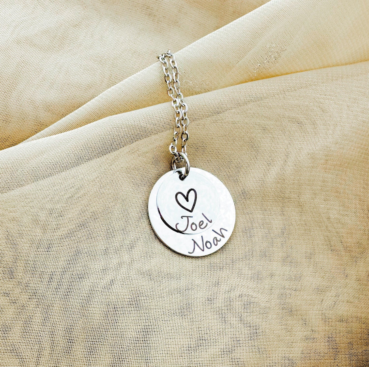 DISK STAINLESS STEEL NECKLACES