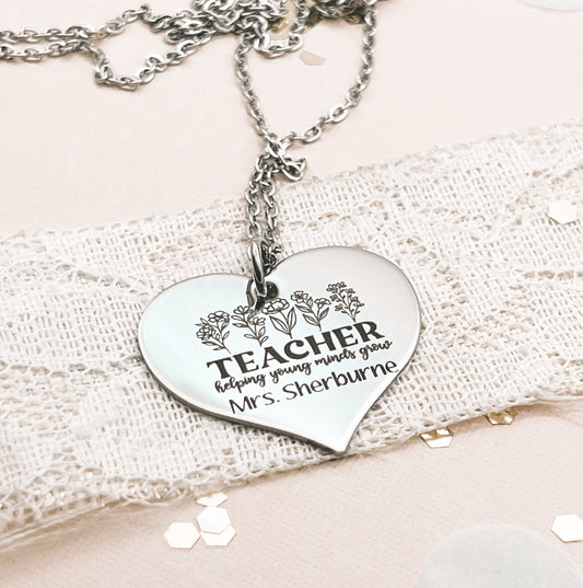 HELPING YOUNG MINDS GROW  NECKLACE
