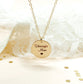 BUTTERCUP DISK NECKLACE