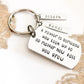 A FATHER IS SOMEONE YOU LOOK UP TO KEYCHAIN