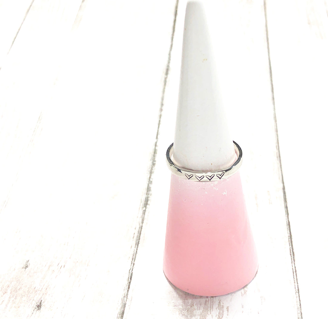 HEART STACKABLE RINGS – Made with Love by Angie