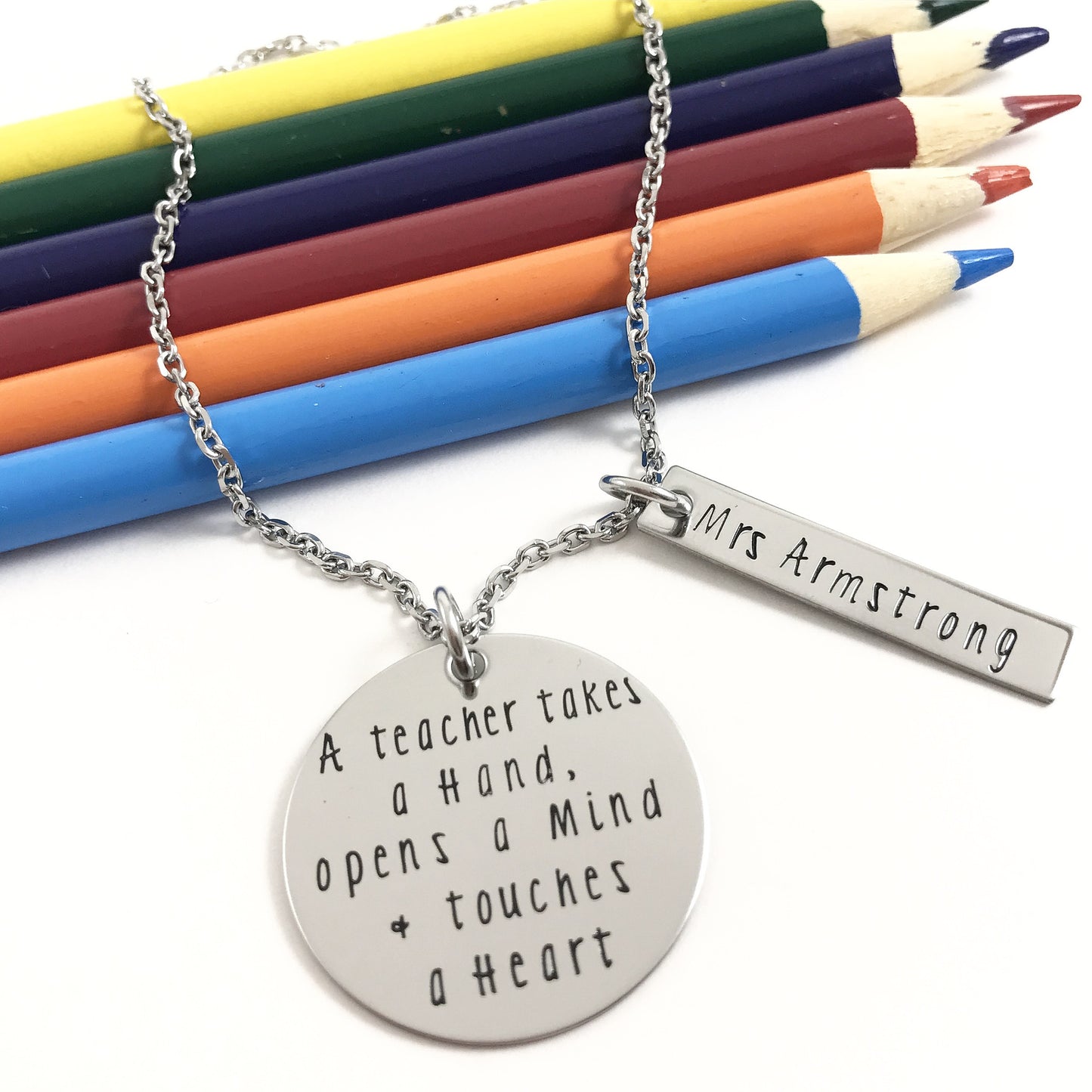 TEACHERS OPEN A MIND NECKLACE