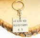 I LOVE YOU DEERLY KEYCHAIN