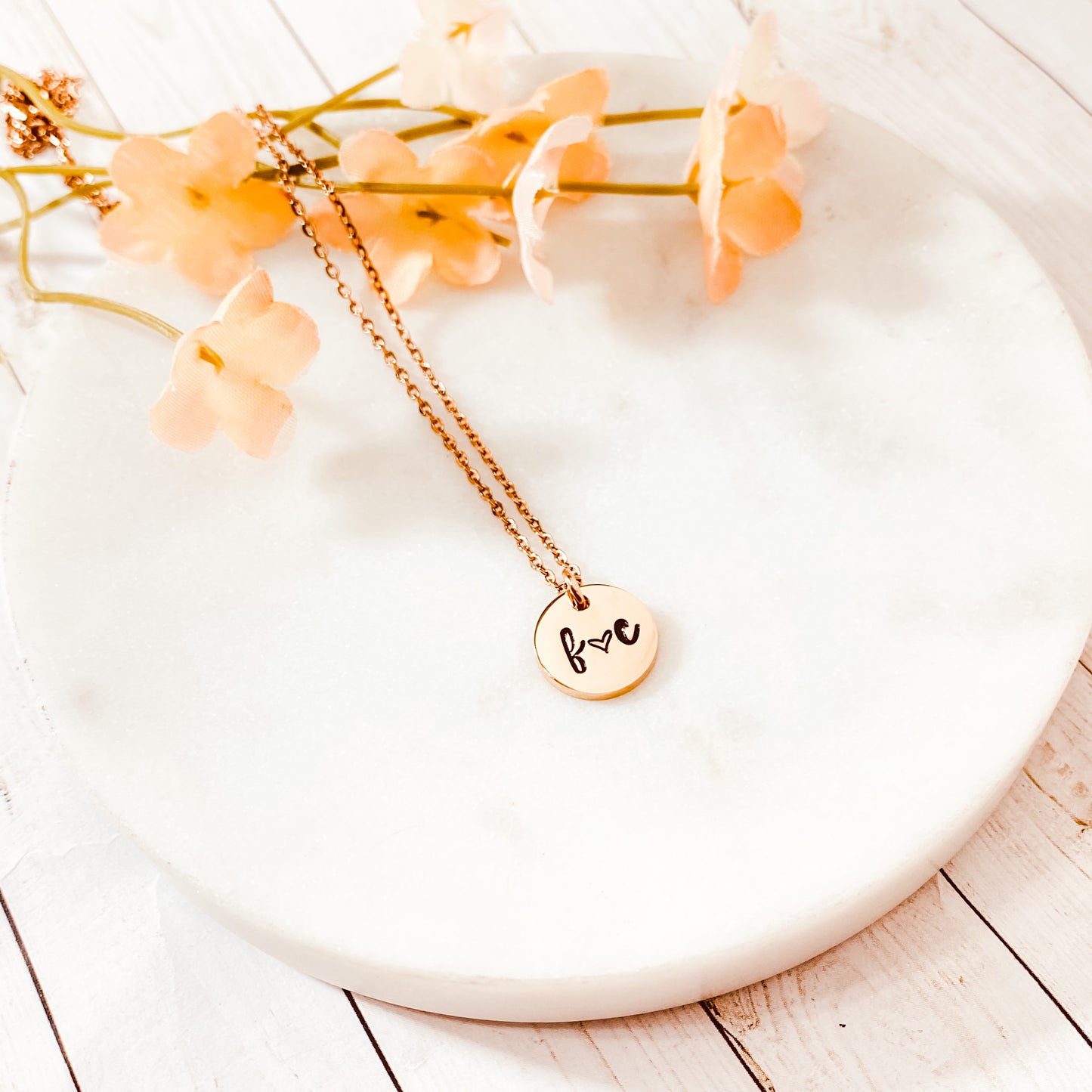 SMALL DAINTY DISK NECKLACE