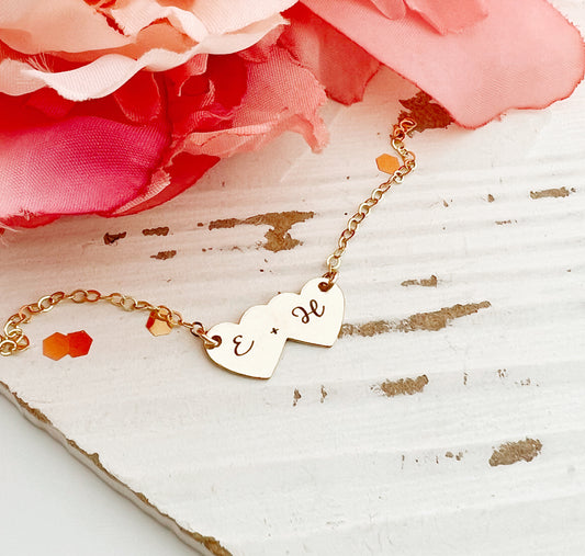 DOUBLE HEART NECKLACE