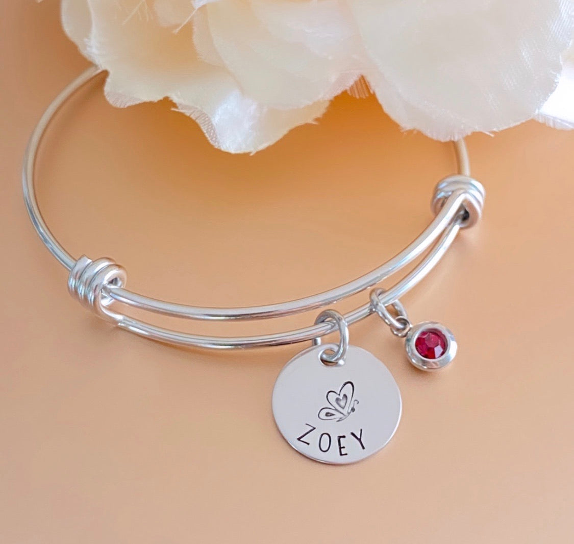 BUTTERFLY DISK BANGLE