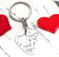 HEART GUITAR PICK KEYCHAIN