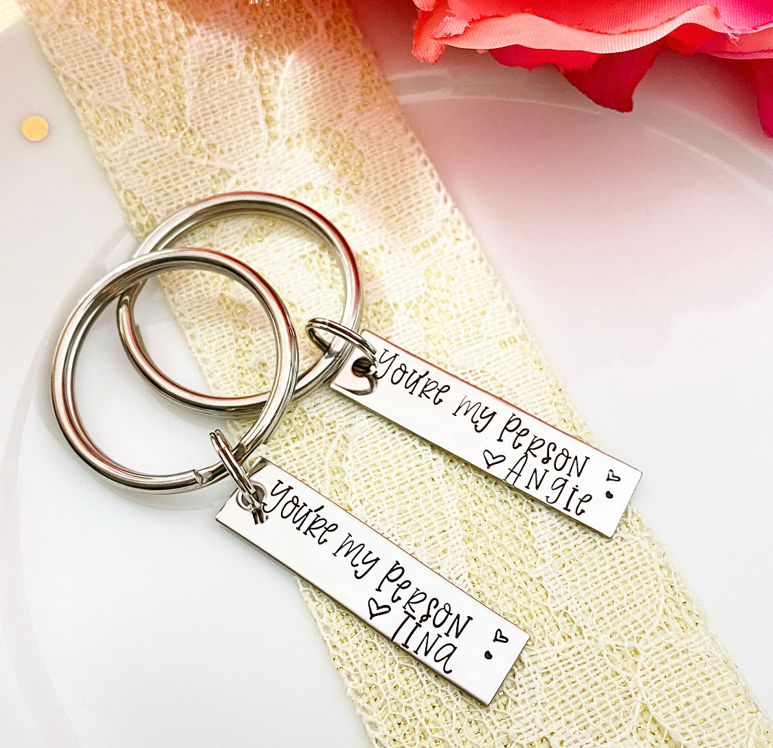 YOU ARE MY PERSON KEYCHAIN SET