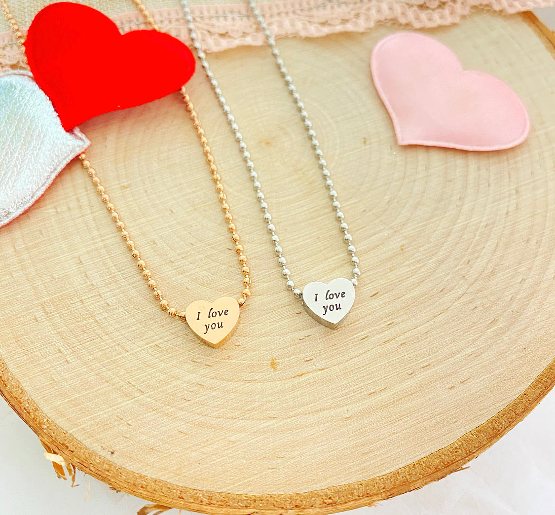 I LOVE YOU NECKLACE