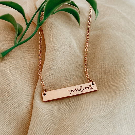 RESILIENT BAR NECKLACE