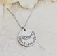 DISK & SIDE HEART NECKLACE