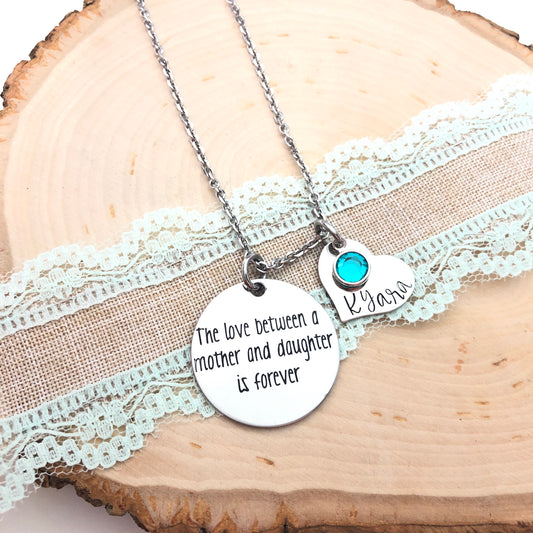 THE LOVE BETWEEN A MOTHER AND DAUGHTER NECKLACE