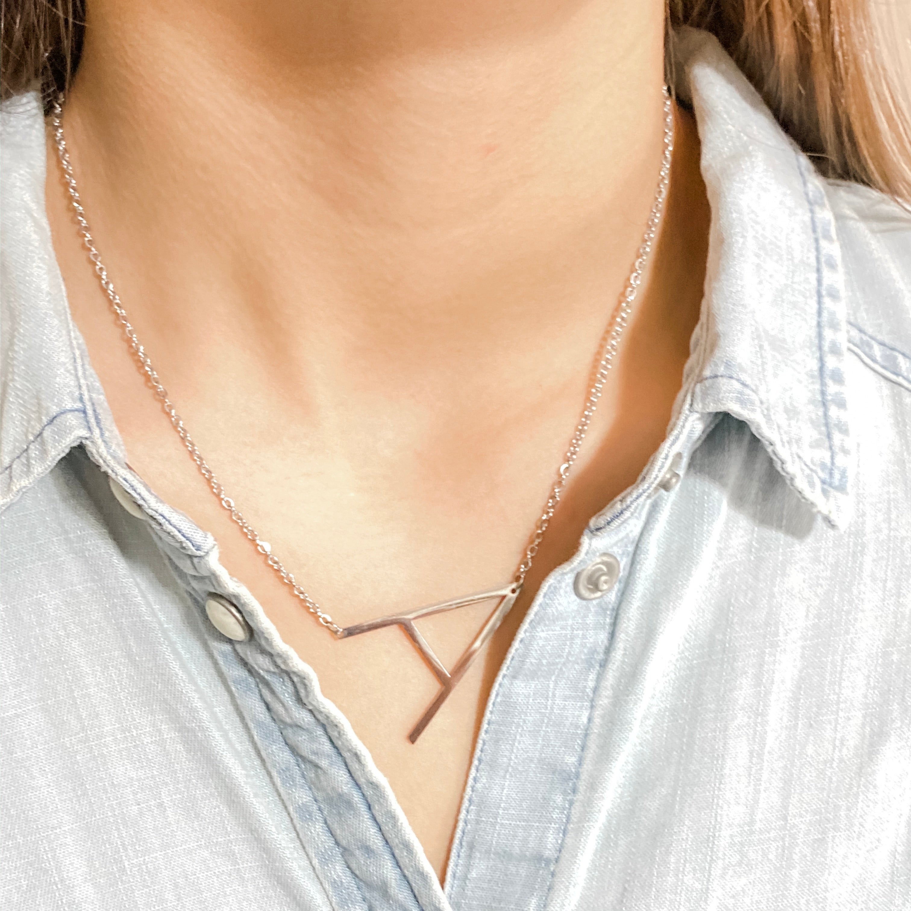 INITIAL PENDANT NECKLACE – Made with Love by Angie